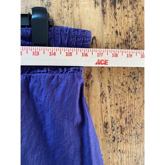 Merona Womens Blue‎ Elastic Waist Cotton Skirt XS Lightweight Casual Midi Length - Picture 7 of 8